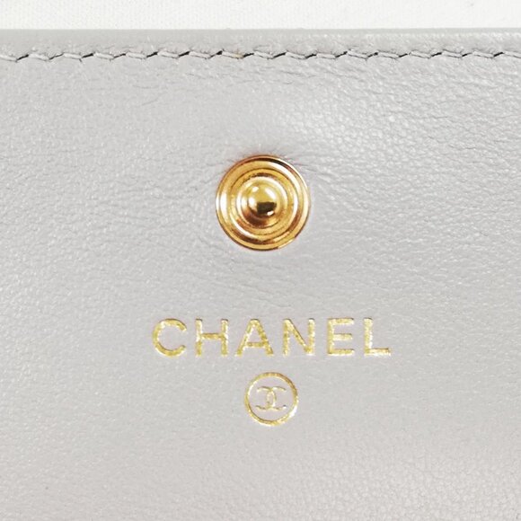 Authentic CHANEL CC Lambskin Wallet on Chain WOC Shoulder Crossbody Bag Leather - Picture 7 of 10